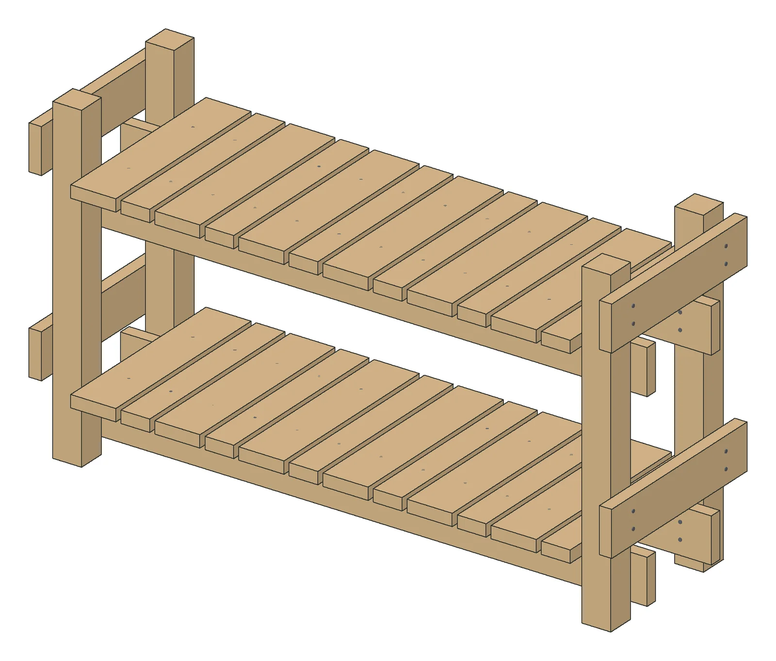 The Garage Tote Shelf, finished